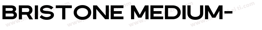 Bristone Medium字体转换